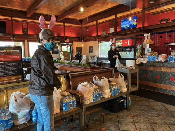projectboon's tweet photo. We can't believe it has almost been a full year since our first drive-thru event at the start of the pandemic! 
🐰
Save the date for March 28 at The Hitch Burger Grill for our upcoming Easter event! https://t.co/nOI1oIlx86
