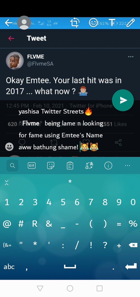 LaviczM's tweet photo. @FlvmeSA FLVME rest bafo ur time will come.. just not now✋ https://t.co/BpoXEhgYHi