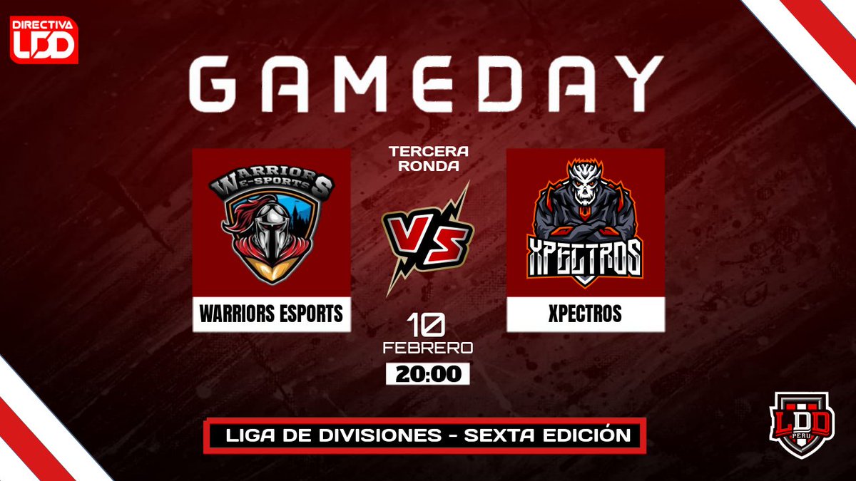 #LDD | GAMEDAY 1️⃣ 

RONDA FINAL de acceso a LDD 🏆

Esta noche se verán las caras el vigente Campeón <a href="/XpectrosCr/">Xpectros</a> frente a un gran animador del evento como @WarriorsEs_Gg que vienen por el golpe

TRANSMITE @Sk8ChubiCR

Aqui los trofeos y rótulos no importan 
... esto es #LDD 🇵🇪