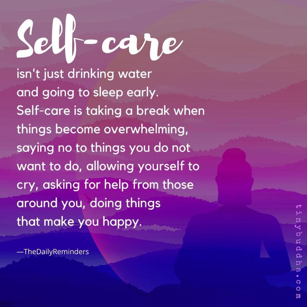 KatieHuttonCou1's tweet photo. Self-care: do what you need to do for you and know that that’s ok #yourneedsmatter #selfcare https://t.co/5BosmxZS2H