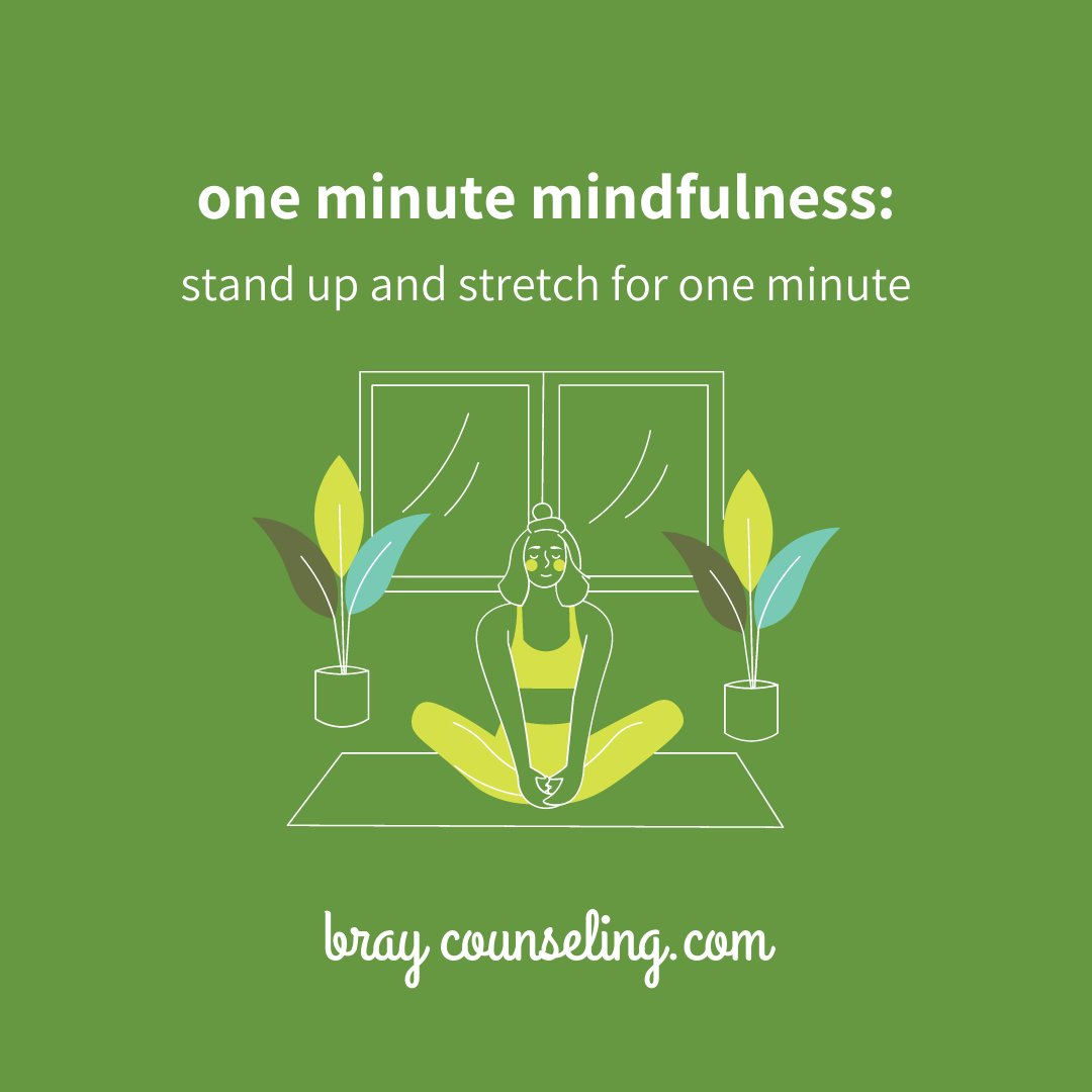 Only have a minute? No problem. Set a timer and spend the next 60 seconds stretching and connecting with how that feels in your body.