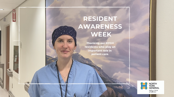 NYGH_News's tweet image. North York General's residents provide care across our sites. During #ResidentAwarenessWeek, we're thanking them for their discipline, collaboration and compassionate care.