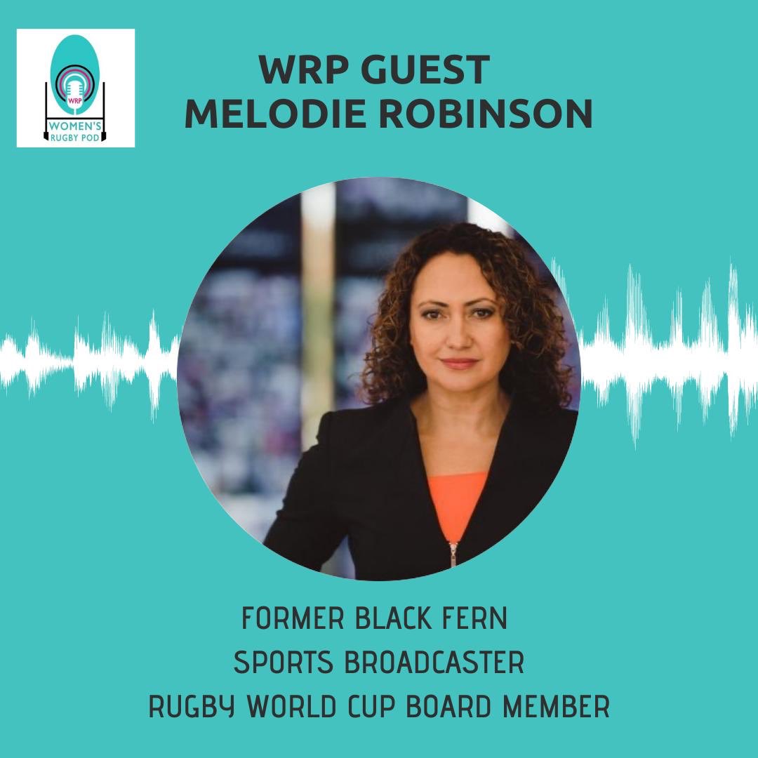 THIS WEEK’s POD 👇🏻 Here’s to you Mrs Robinson.........Black Fern, World Cup winner, broadcaster, pioneer, @anicemelodie (great fun too!!) apple.co/3fJ1Ema