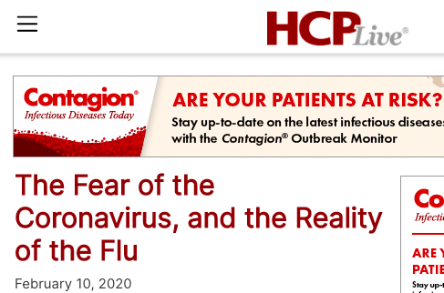 10 Feb 2020: 'So why is the public so panicked over this outbreak?'