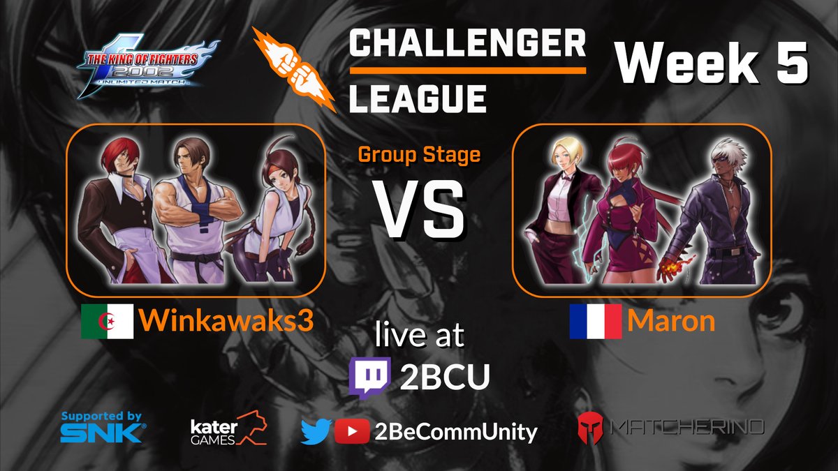 2BCU Challenger League Season 2 KoF02UM Winkawaks3 vs Maron