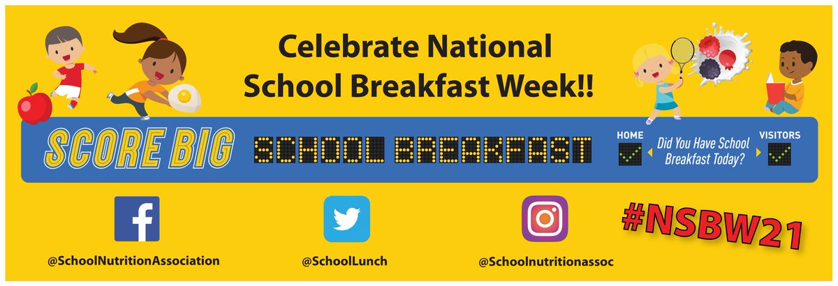 AUSDNutritionSV's tweet photo. March 8-12, 2021 is National School Breakfast Week! We're pausing to celebrate the nutritious opportunities brought to us by our dedicated cafeteria workers who feed our children in our community! #alisalstrong #alisalfuerte #ScoreBigWithBreakfast #NSBW21 https://t.co/SLTWiOjOfF