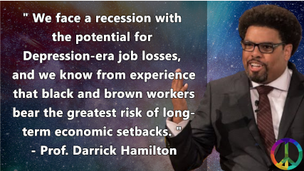 Thread  @DarrickHamilton call for a federal jobs guarantee: "We face a recession with the potential for Depression-era job losses, and we know from experience that black and brown workers bear the greatest risk of long-term economic setbacks." https://twitter.com/RooseveltFwd/status/1262405081665687552?s=20