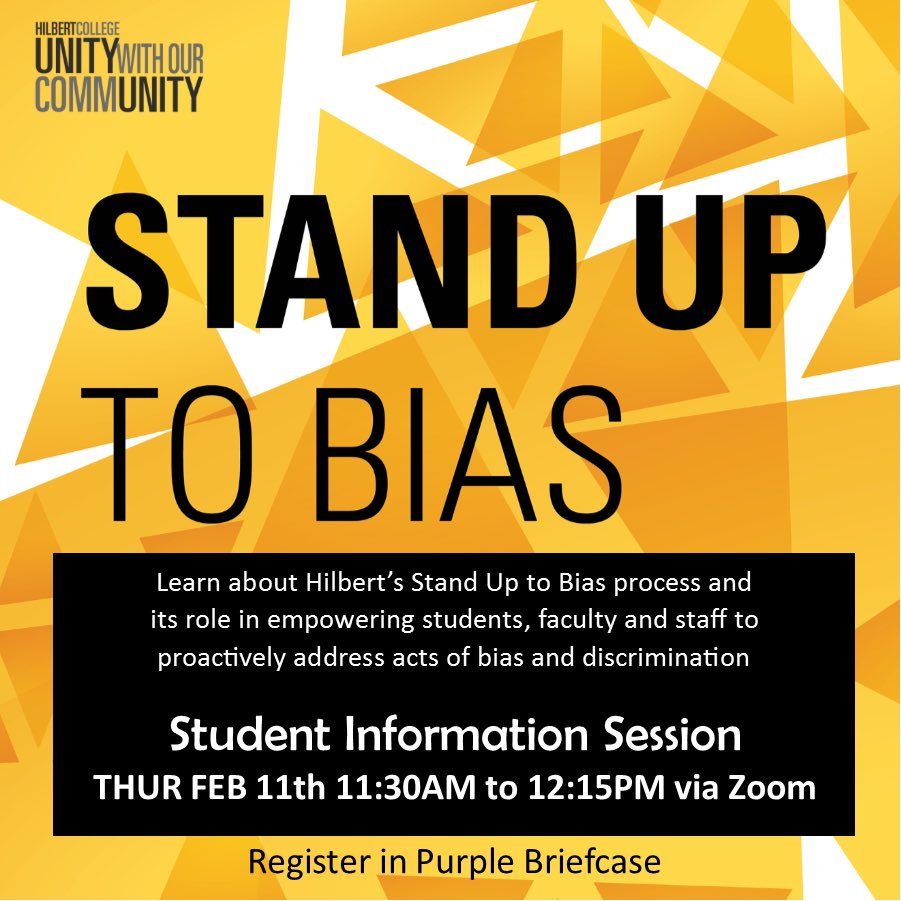 HilbertServes's tweet photo. @hilbertreligion @HilbertCollege Thank you for sharing.  Please note!  Program is tomorrow THURSDAY 2/11.  Typo in previous image. https://t.co/8eiSa088Z1