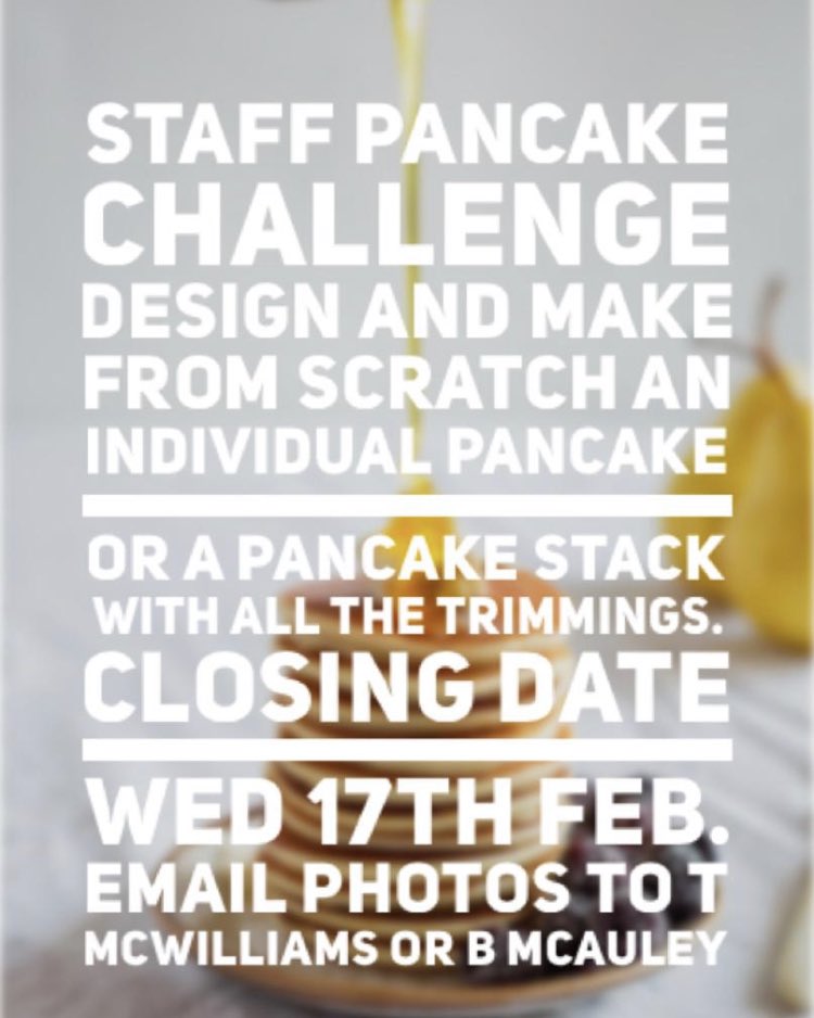 StMarysGSM's tweet image. Will the Staff of St. Mary’s step up to the @food_smg Pancake Challenge?🥞🍯We look forward to seeing some of the entries! #SMG #PancakeChallenge