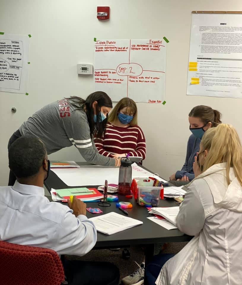 AMSTITroyU's tweet photo. Our preservice math training is off to a great start! We appreciate our two school administrators for joining us and enhancing our learning with their insightful contributions throughout this training session. #AMSTITroy #amsti4all @EmilyWesley1 @AMSTI4all @TroyTeacherEd https://t.co/KG1pmROQr6