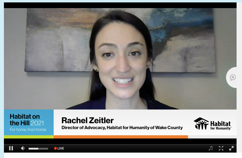 Huge shout outs to <a href="/rlzeitler/">Rachel Zeitler</a> for representing our work and affiliate this morning at #HabitatontheHill. Rachel also had the pleasure of introducing this morning's planery speaker <a href="/Yamiche/">Yamiche Alcindor</a>!