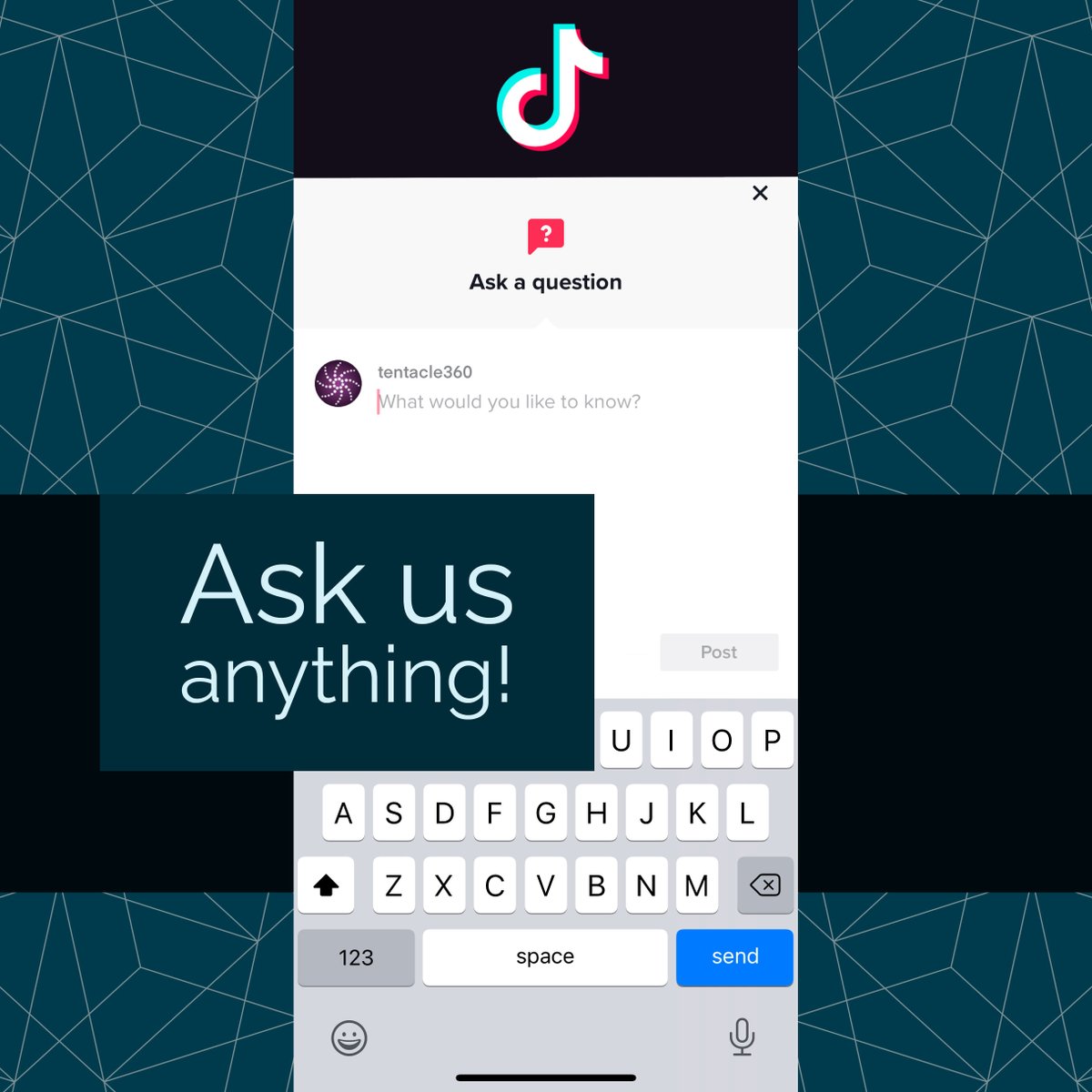 Tentacle360's tweet photo. DID YOU KNOW?

To increase fan engagement and maximize connections, TikTok just added a new Q&amp;A option in the comments section, which allows fans to post questions for creators to answer. #tentacle360 #reachbeyond #godo #digitalmarketing #tiktok https://t.co/ntL1Ppjxsr