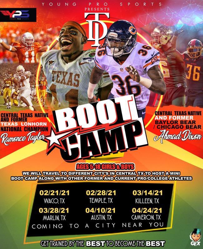 Boot camp! Boys and girls ages 5-18! Come out!