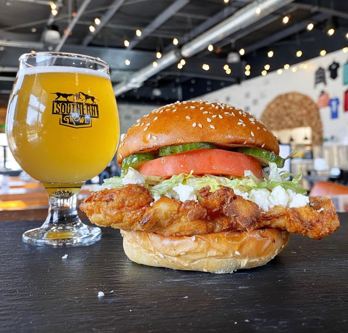 Cupid’s Lunch Break is the Special Chicken Sando this week. Pair with Citrus is the Soul of Wit