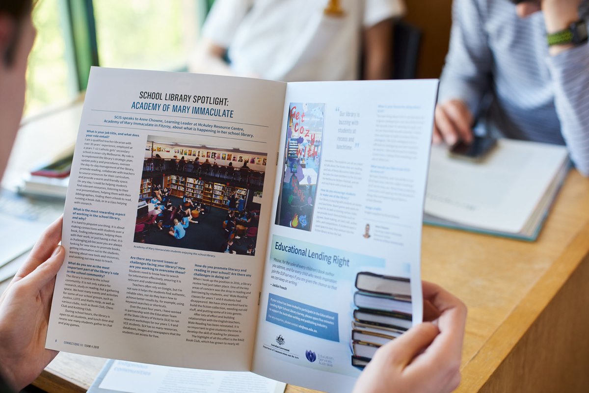 scisdata's tweet photo. Check out the latest news and updates from the Schools Catalogue Information Service (SCIS) in Issue 116 of Connections school library journal.

https://t.co/4oHYieeMg3
#scisdata #librarylove #librarylife #schoollibrary #schoollibrarian https://t.co/ObsvDJfSNM