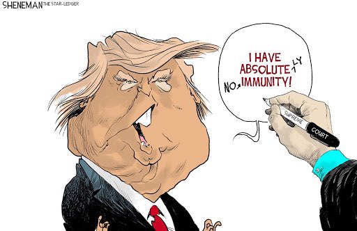 NotLeviossah's tweet photo. Trump really believes he is untouchable. He is not. He is vindictive, a sadist, narcissistic, petty, vengeful, arrogant, a bully. He caused January 6th. He committed a crime and he needs to be convicted. He is not above the law. No one is. #TrumpIsGuilty #ConvictTrump https://t.co/SQDG9p77l2