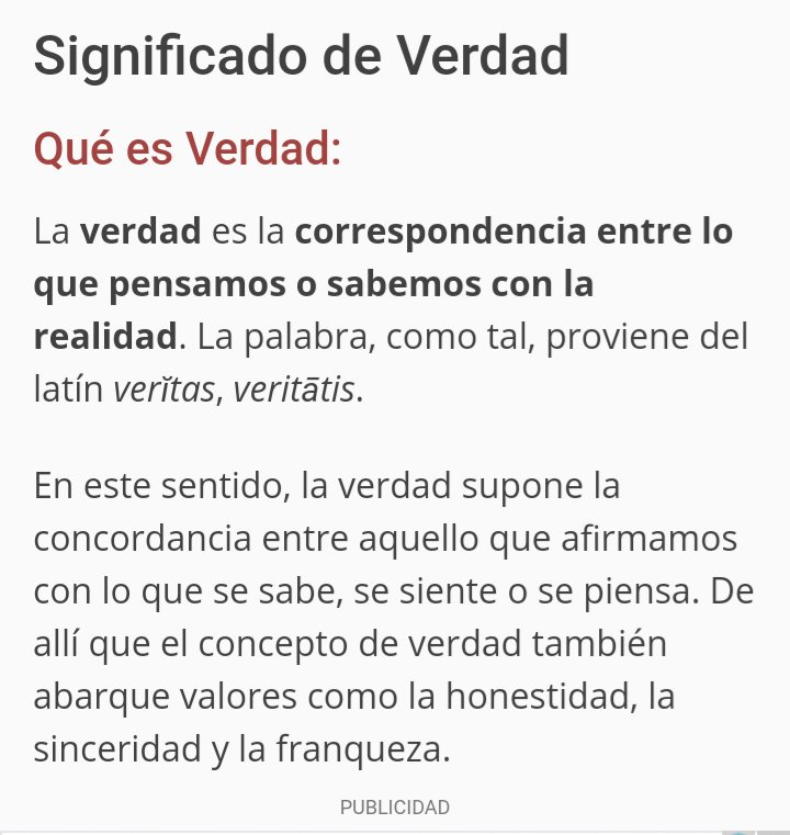 Que Es La Verdad Que Es La Verdad