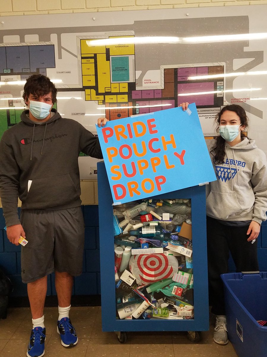 ALarsonAHS's tweet image. Pride Pouch Drive has gone amazingly! We could use a few more shampoos, mouthwash and shaving creams!