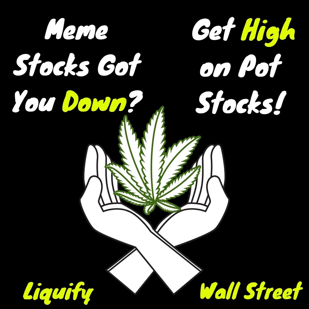 LiquifyWallSt's tweet photo. Buying pot stocks is the only justifiable way to get high on your own supply!
🌱🌱🌱🤑🤑🤑
#liquifywallstreet #wallstreetbets #diamondhands #tothemoon #wsb #wallstreet #gme #amc #nok #acb #cron #sndl #apha #tlry #lexx #ogi #kshb #cann #cvsi #MJ #potstocks #potstock #weedstocks https://t.co/W3rZ3qjVdc