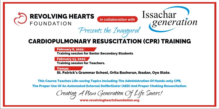 Funso's tweet photo. Really excited for the teacher CPR training this weekend. We will be training teachers from multiple schools in Ibadan on the lifesaving skills of CPR! Creating a community of lifesavers in Nigeria! ⁦@modeldoc⁩ ⁦@seyi_dr⁩ ⁦@DrNjambi⁩ ⁦@ABCardio1⁩ ⁦⁦ https://t.co/OHS9KFS7RD