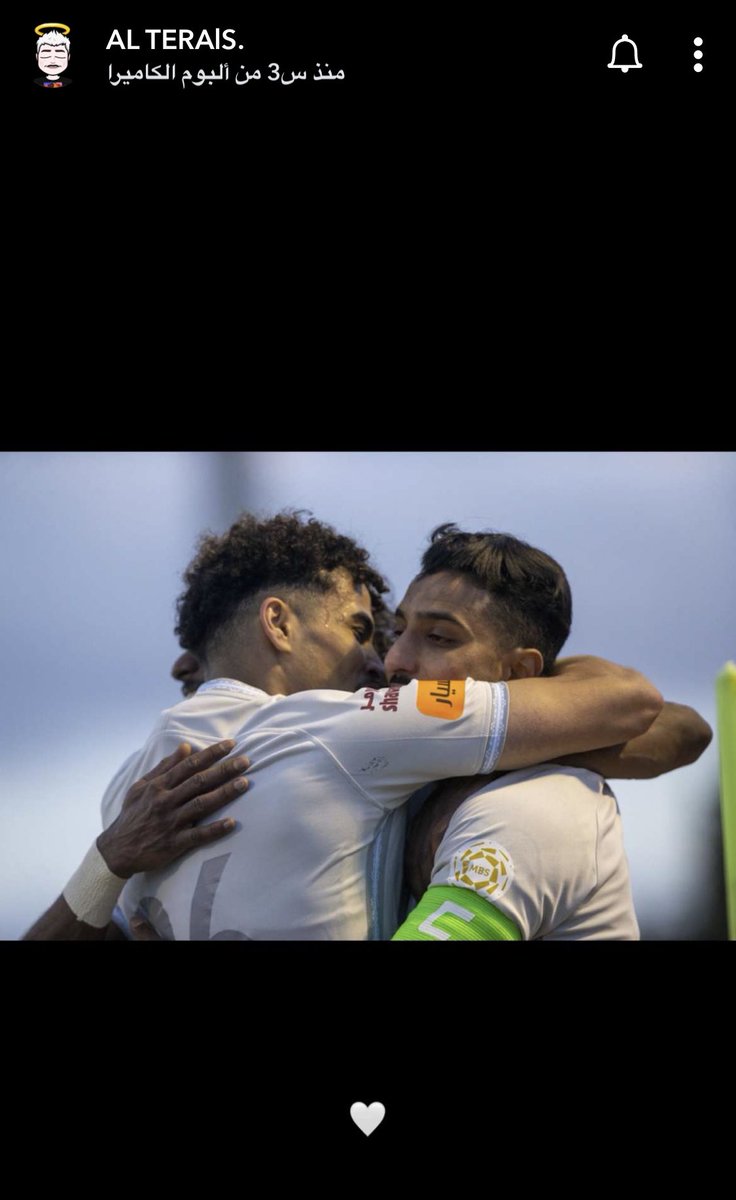 📸 - فواز الطريس يعبّر عن حبه للنجم سالم الدوسري عبر SC 💙