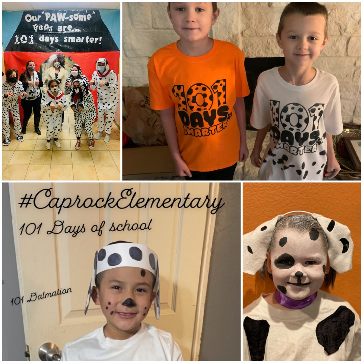 smithloves1st's tweet photo. Celebrating becoming 101 days smarter with my awesome 1st graders @CaprockES ! https://t.co/It4LgJ1rXE