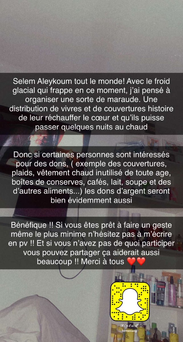 toutvabene__'s tweet photo. J’ai vraiment pas l’habitude de tweeter, j’ai même mis mon compte en publique juste pour ce tweet! Pour les gens de Strasbourg partagez au maximum svp et surtout contactez moi en dm si vous êtes intéresser pour des dons! Qu’Allah vous récompense les bgs https://t.co/WwUeyJpe4B