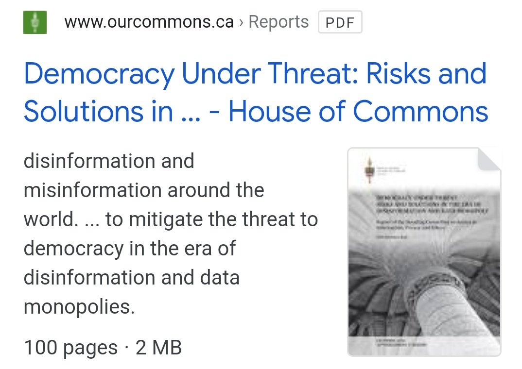 You should talk about this whole thing on your show, actually,  @EvanSolomonShow ... disinformation and misinformation and how dangerous it is and how destructive to democracy itself it has become.You should read this very interesting document as research prep.