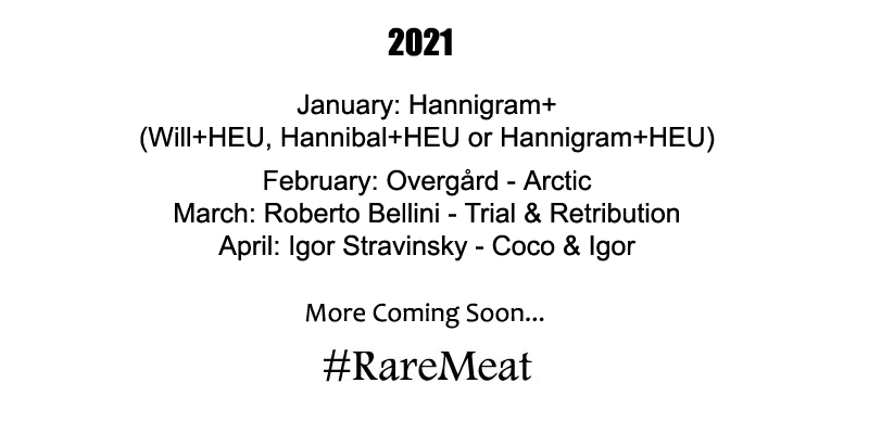 RareMeat_'s tweet photo. We've got more #RareMeat coming up!!
Feb - Overgård 
March - Berto
April - Igor https://t.co/mfp4KzMxja