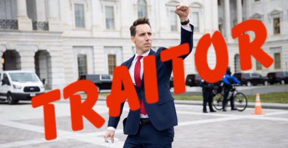 MODebby57's tweet photo. @HawleyMO RESIGN! YOU ARE AN EMBARRASSMENT TO MISSOURI, THE UNITED STATES, YOUR FAMILY &amp; YOURSELF IDIOT! https://t.co/pwA8ouRS7t