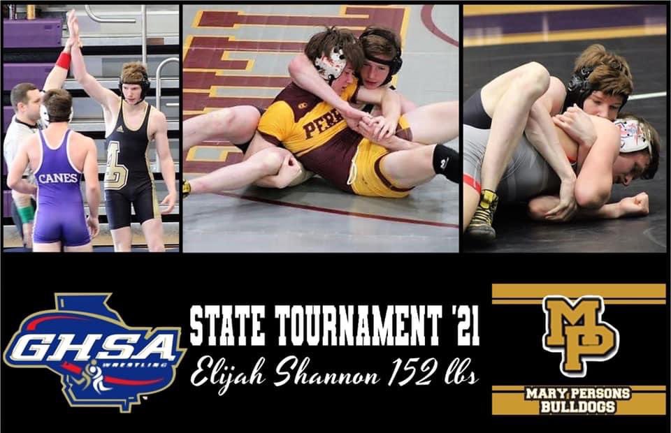 Out of 6 wrestlers qualifying for STATE (which by the way is the MOST <a href="/MaryPersonsHigh/">Mary Persons High</a>   has had in wrestling) we have 1 moving on to the final rounds.  Elijah Shannon will wrestle on Thursday for a shot at 3rd place.  
<a href="/monroe_schools/">MonroeCountySchools</a> <a href="/OfficialGHSA/">GHSA</a>