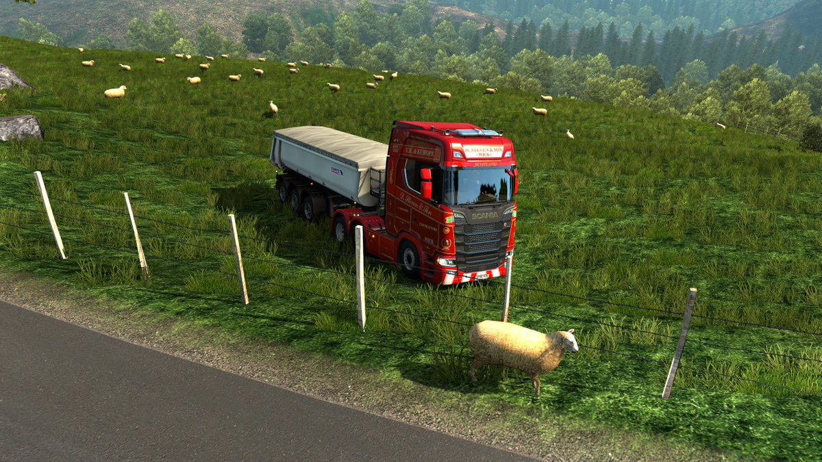 Kilted_Sausage's tweet image. Think I've taken a wrong turn somewhere. 

#simtrucking #lostinruralwales #wrongsideofthefence #sheepdogindisguise

@SCSsoftware @ProModsETS2