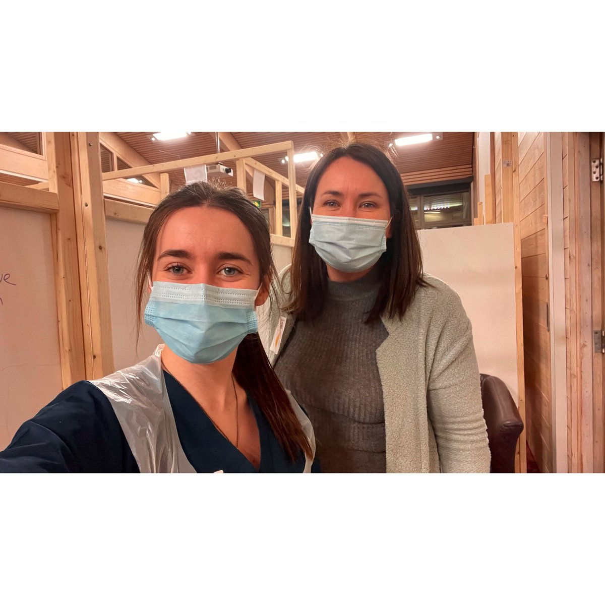 • As everyone knows we do everything together so tonight Mumma came to help with vaccinations at Trinity, loved working together! 🥰
•
•
•
• #nhs #covid #covid19 #vaccinations #suffolk #trinitypark #immuniser #lockdown #coronovirus2021