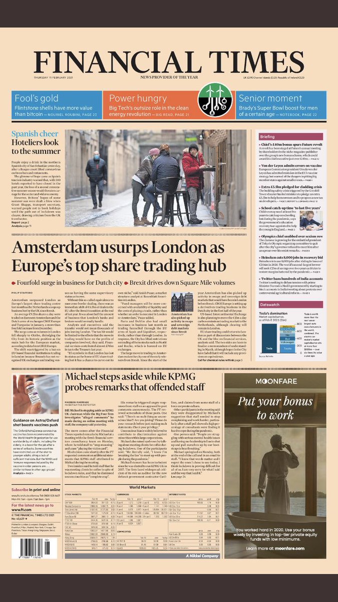 JaapJansen's tweet photo. Amsterdam profiteert van Brexit, schrijft de FT donderdag https://t.co/RfAoOeM8K7