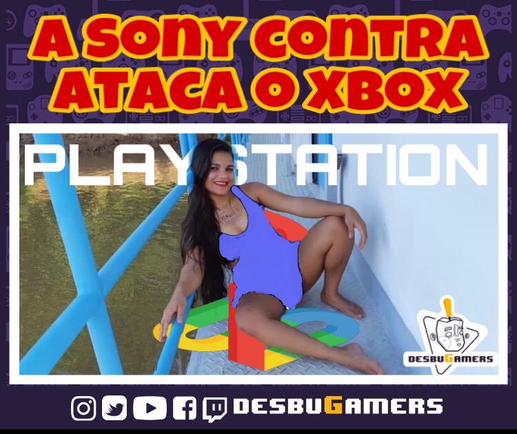 desbugamers's tweet photo. Após a @miakhalifa aparecer no @xbox , a Sony contra ataca com a @estertigresareal … A treta do século se inicia 🤣🤣🤣🤣🤣
#Gamer #Gamers #Gamergirls #Desbugados #Desbugamers https://t.co/zGZqBTX9x7