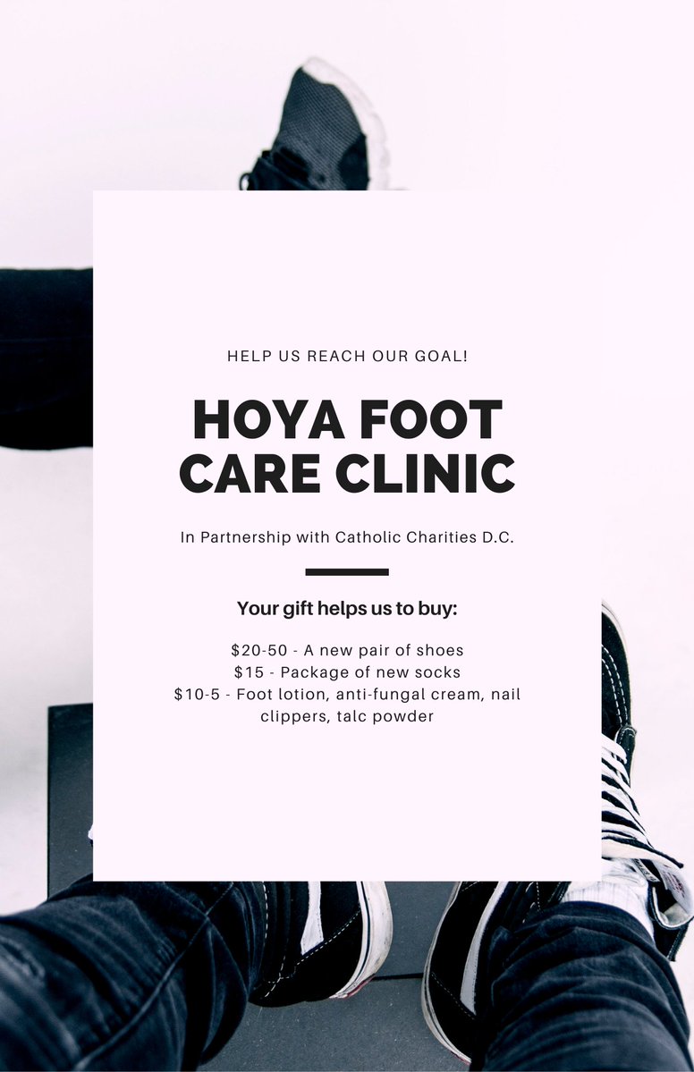 *Foot Clinic Update* We've reached 26% of our goal! Thank you to everyone who has donated! There are 18 days left to pledge your support and help others put their best foot forward! Thank you! @CCADW givecampus.com/schools/George…