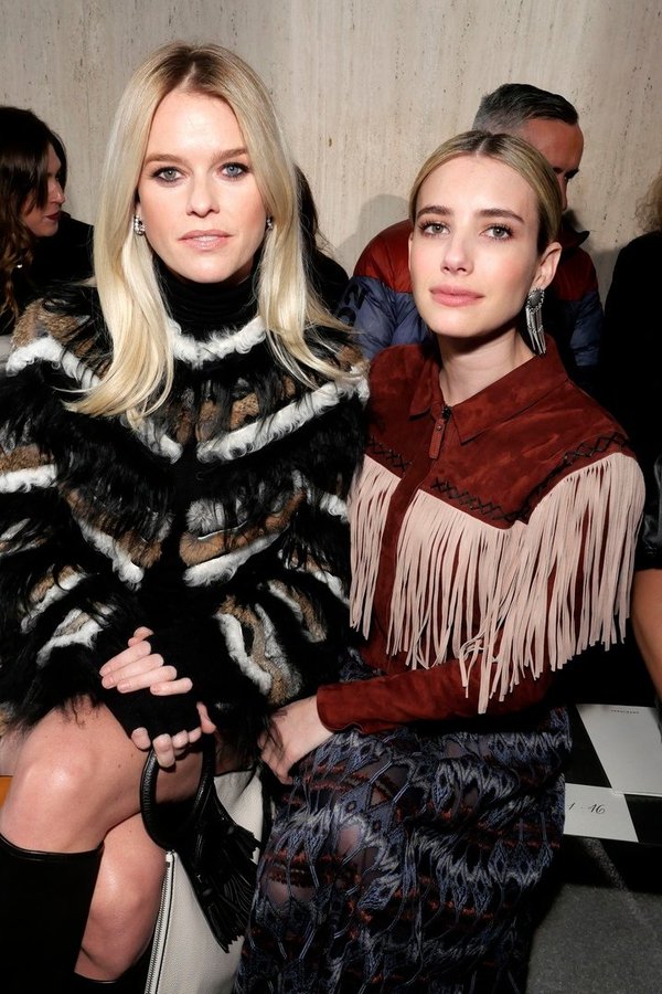 Happy Birthday to Emma Roberts!
*Alice Eve and Emma at the Longchamp show Front Row 2019 