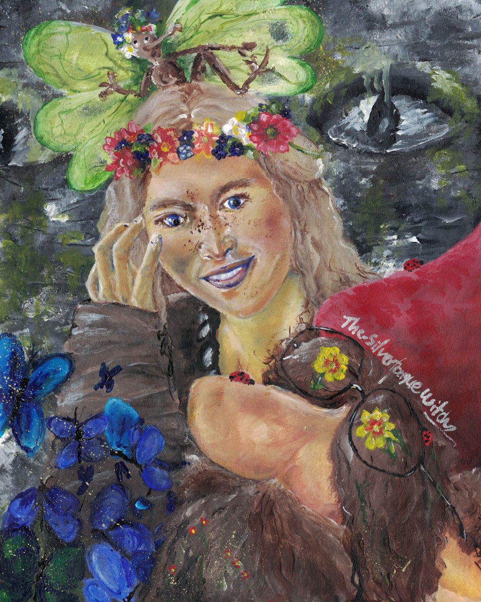 #thesecretcommonwealth #thebookofdust #lyrasilvertongue #acrylicpainting #fanart if the folks from the secret commonwealth threw a welcome home party for Lyra 🍄🍄