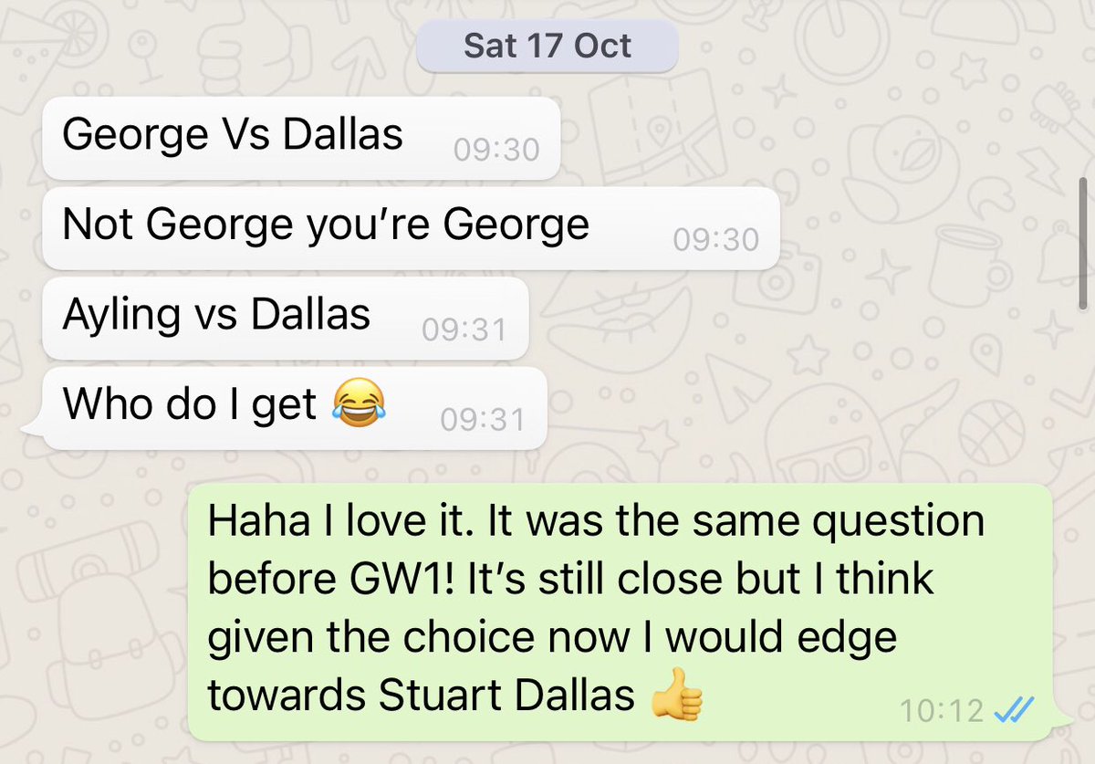 #2. Direct message. Again, I said it was close (it was at the time!), but it’s clear for all to see:  #GeorgeSaidDallas (6/7)