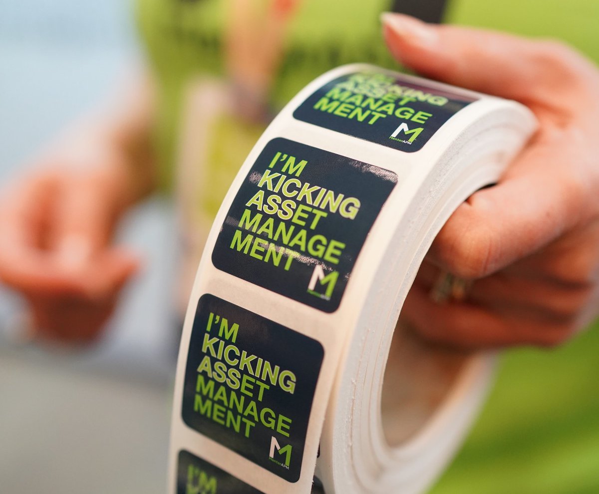 MentorAPM's tweet photo. Shout out to all the asset managers who are KICKING IT out there, keeping things running, and persevering in delivering our essential services. Tag someone in the comments who is #kickingassetmanagement and we'll send them some of these sweet stickers. https://t.co/joUVpLM0Jh