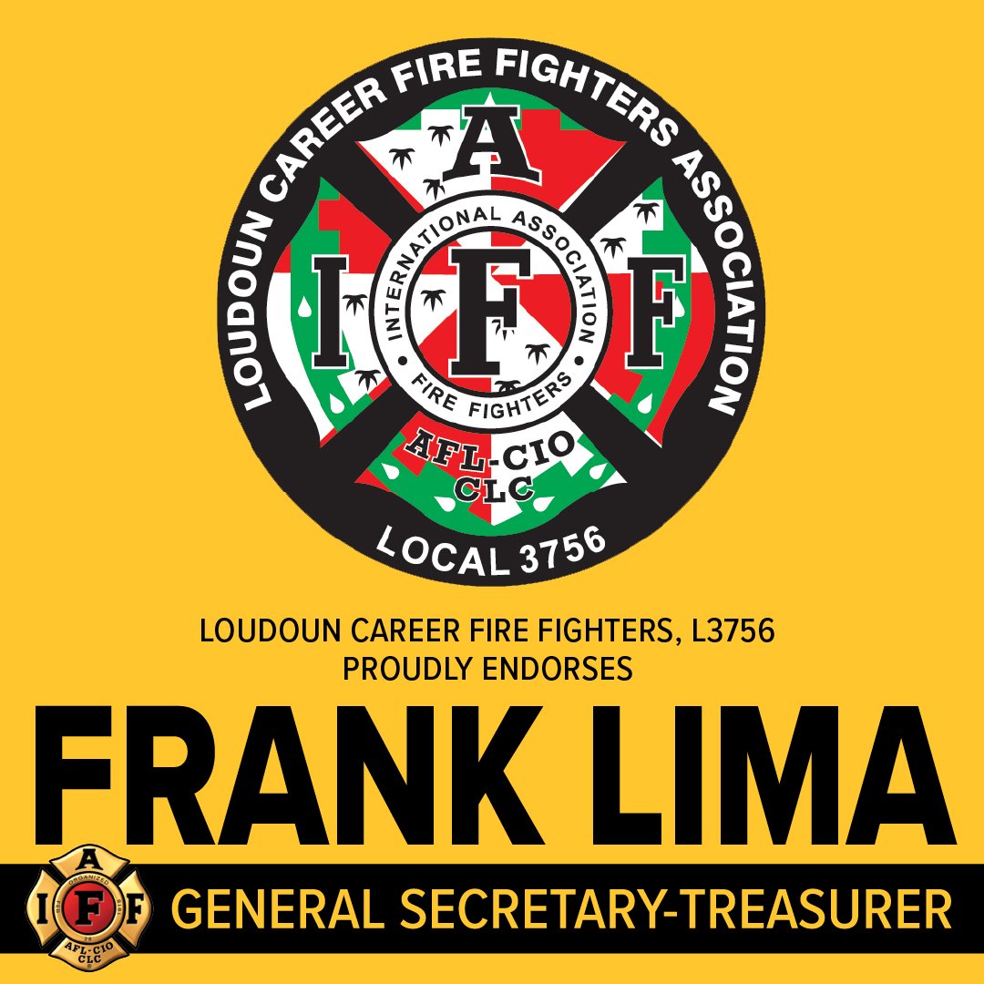 Thank you #IAFF Local 3756, Loudoun Career Fire Fighters for joining the Unite, Fight, &amp; Organize campaign. I'm humbled by your support &amp; will work every day for our members in Virginia, across the US &amp; Canada as #IAFFGST. #limaforgst #unitefightorganize #overtime 🥊