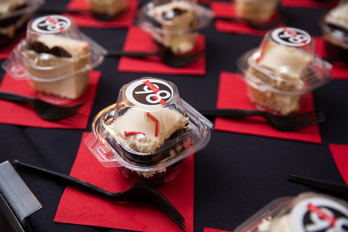 TexasTech's tweet photo. The older the song, the sweeter the tune! 🎂🧁

Thanks for safely celebrating our 98th with us today! https://t.co/r7BHCc6QAj