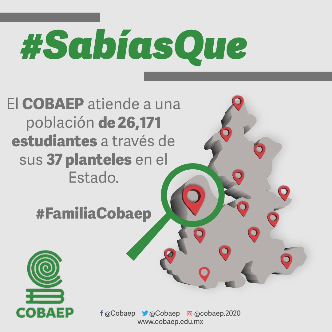 cobaep's tweet photo. #SabíasQue| El Colegio de bachilleres del Estado de Puebla cuenta con 26 mil 171 alumnos. https://t.co/aAmTo3eavY