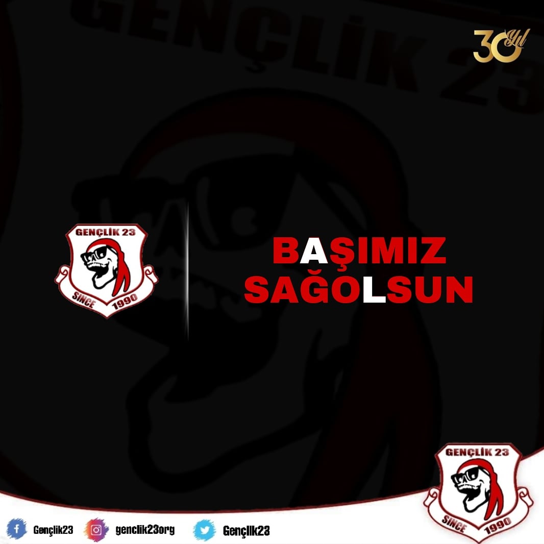 genclik23org's tweet photo. 🇹🇷 Irak’ın kuzeyinde Pençe-Kartal 2 harekât bölgesinde teröristlerle girilen çatışmada şehit olan kahraman askerlerimize Allah’tan rahmet, aileleri ve yakınlarına başsağlığı, yaralı askerlerimize acil şifalar dileriz. 

Milletimizin başı sağolsun.

#gençlik23 https://t.co/JQR9TWDcRN