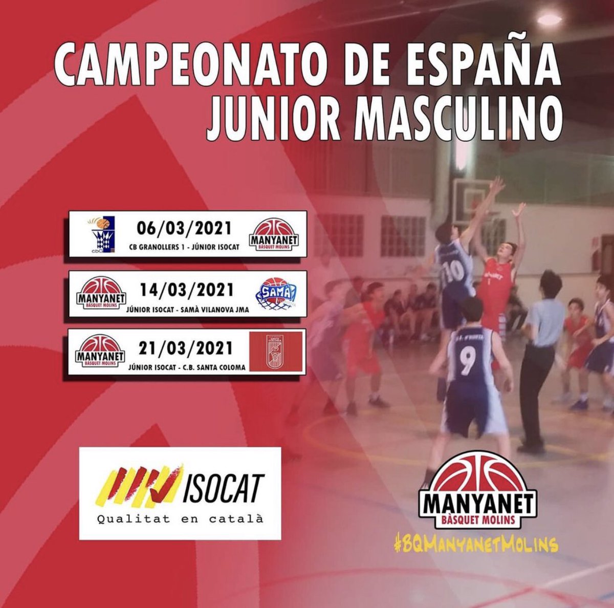 BQMMolins's tweet photo. El Junior ISOCAT, s’està preparant per l’inici de la competició. https://t.co/hoZBBR4Q9x