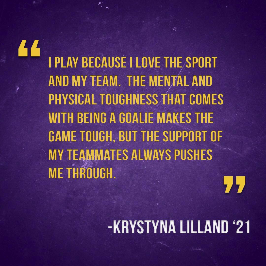 ElmiraWLAX's tweet photo. Happy #WhyIPlayWednesday!!! We are starting off a brand new weekly series with a bang, ft. our senior goalie, Krystyna!! ๐ why she plays lacrosse!! ๐ฅ๐๐๐ผ #ECWLAX #FamilyOn3 https://t.co/tYVrPwb2gx