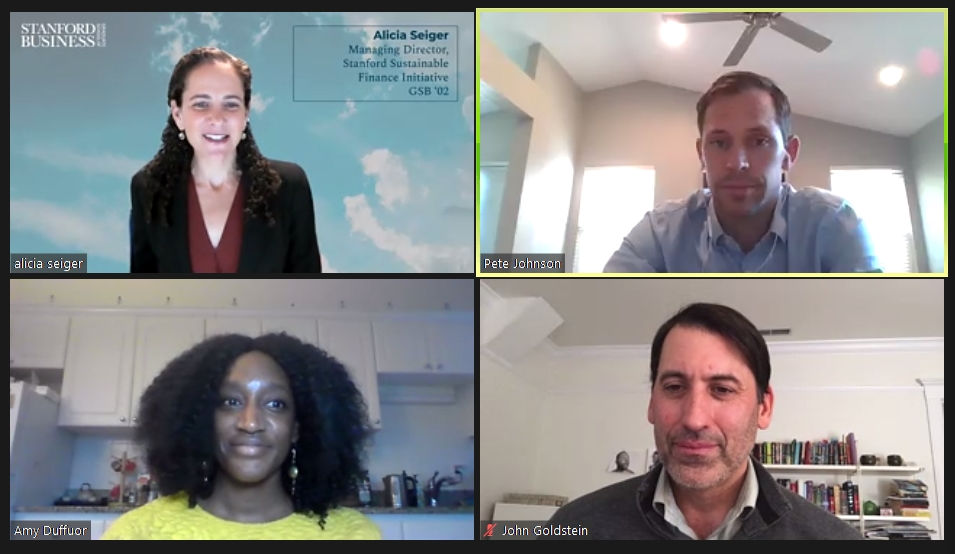 Thank you <a href="/StanfordGSB/">Stanford Graduate School of Business</a> for an insightful discussion on climate investing, decarbonization and meaningful metrics with a superb panel from Azimuth Capital, <a href="/GoldmanSachs/">Goldman Sachs</a> and Prime Impact Fund at Stanford's Climate, Business and Innovation Summit 2021