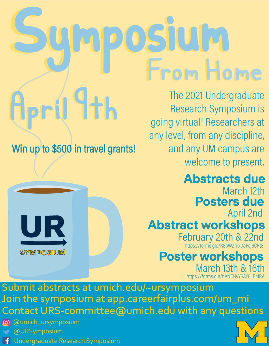 Abstract submission for the 2021 symposium is live! Check it out on our website (link in bio)📚