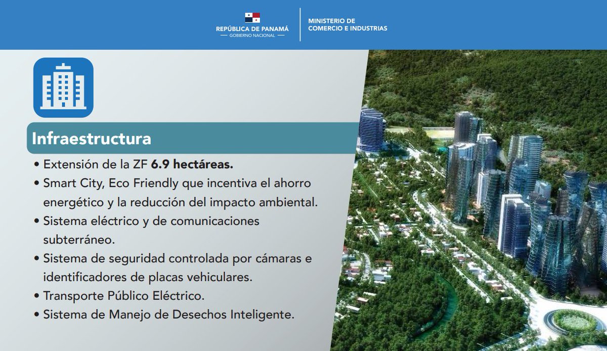 Latam_WFZO's tweet image. #ZonaFrancadelaInnovación
Será una #ZonaFranca que atraerá centros de investigación científica, universidades y empresas dedicadas a la tecnología sobre el concepto de una #SmartCity 🏙️ y #EcoFriendly🌿