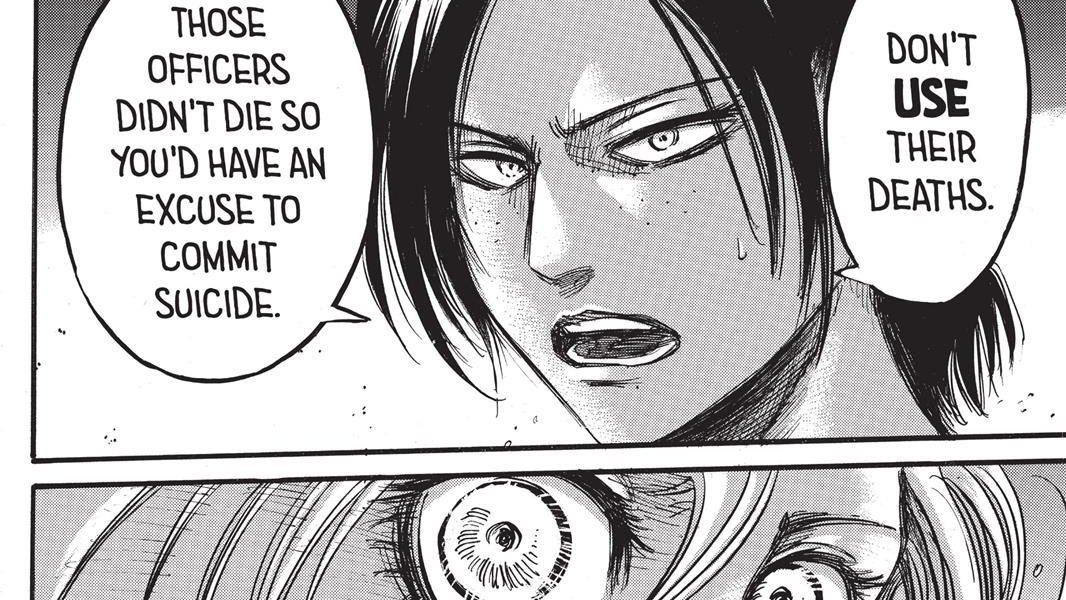 Ymir once also thought she should've never been born. When she was given a second chance, she lived for herself (as she wished) for a while. She loved Historia, did what she felt was right and, due to her compassionate nature, she died as she tried to save other humans twice.